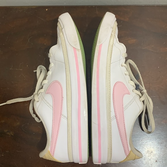 Nike Court Legacy Pink and white low top blazers youth size 4 fits women 6 - Picture 7 of 11
